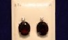 Garnet, SS, Earrings